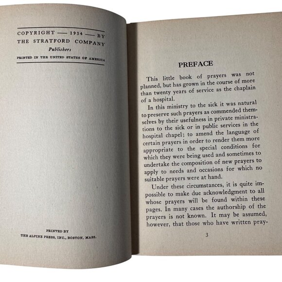 Immateria Medica Hardcover 1st Edition 1934 Rev Thomas C Marshall Chaplin Prayer - Picture 4 of 14